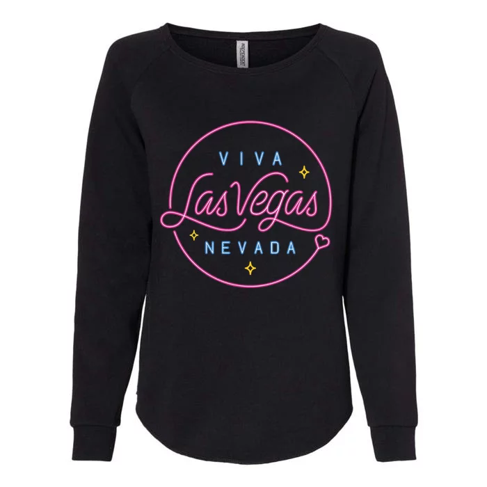 Viva Las Vegas Nevada Gift Womens California Wash Sweatshirt