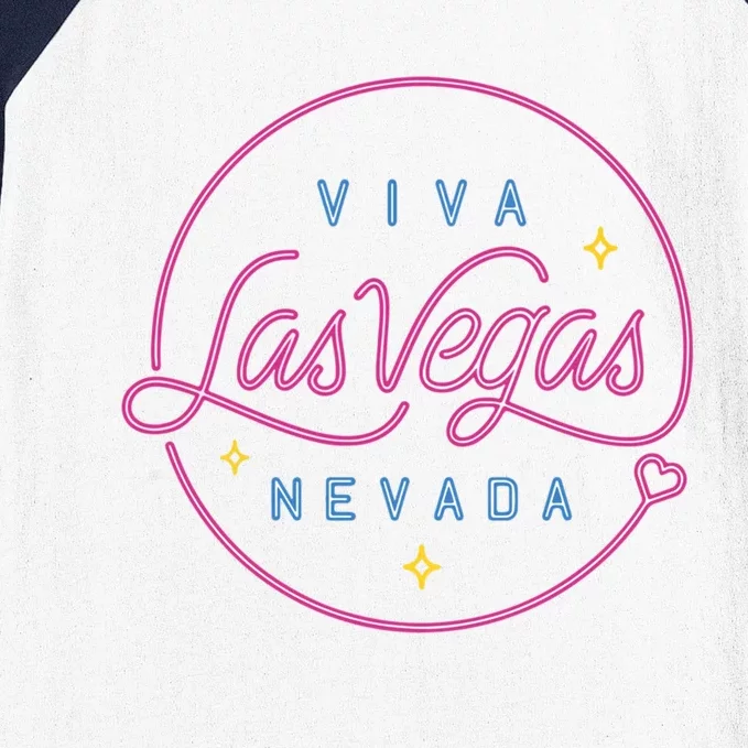 Viva Las Vegas Nevada Gift Baseball Sleeve Shirt