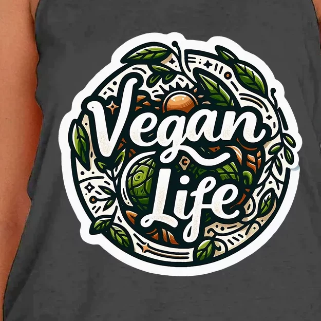 Vegan Life Women's Knotted Racerback Tank