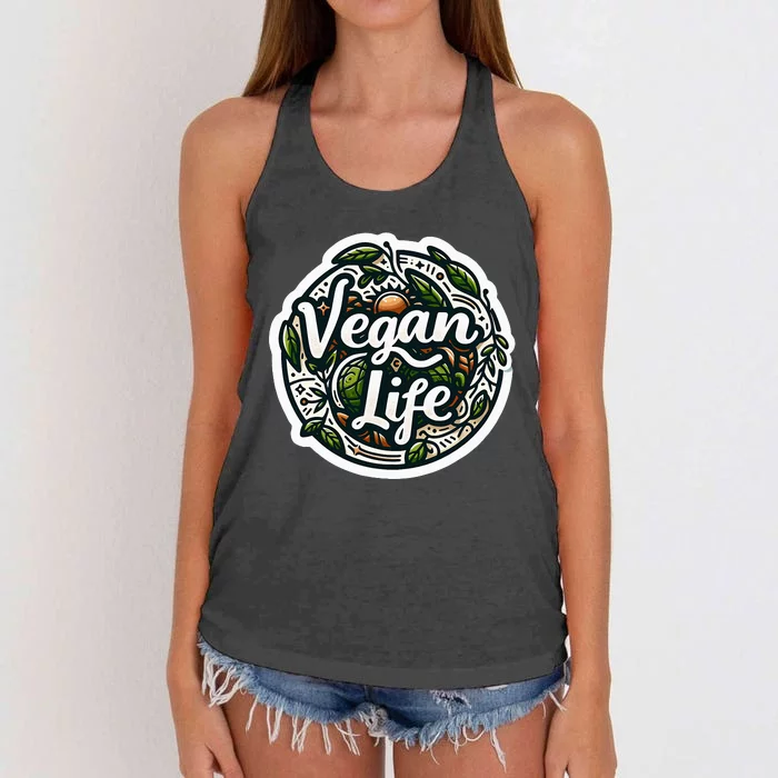 Vegan Life Women's Knotted Racerback Tank