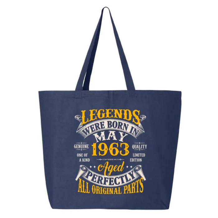 Vintage Legends Were Born In May 1963 Birthday 25L Jumbo Tote