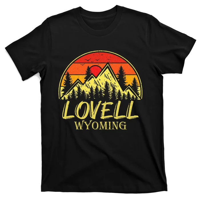 Vintage Lovell Wyoming WY Mountains Hike Hiking Souvenir T-Shirt