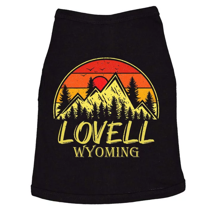 Vintage Lovell Wyoming WY Mountains Hike Hiking Souvenir Doggie Tank