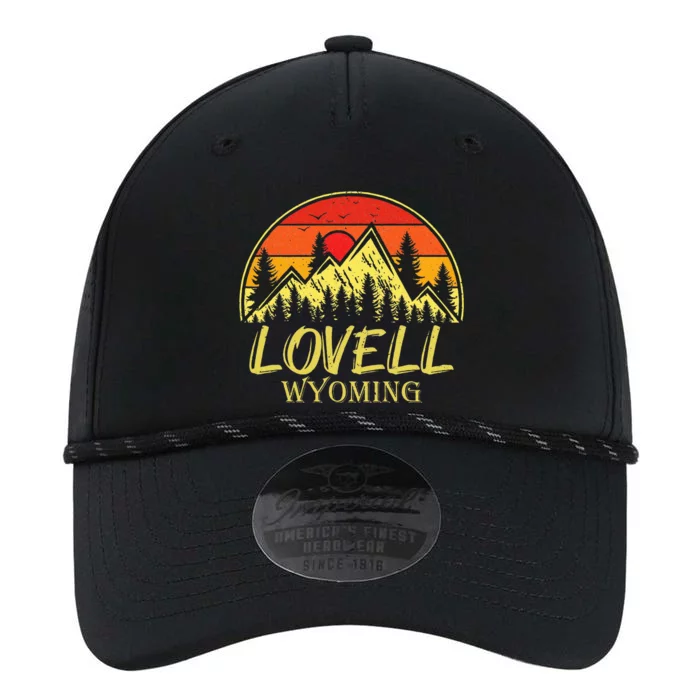 Vintage Lovell Wyoming WY Mountains Hike Hiking Souvenir Performance The Dyno Cap