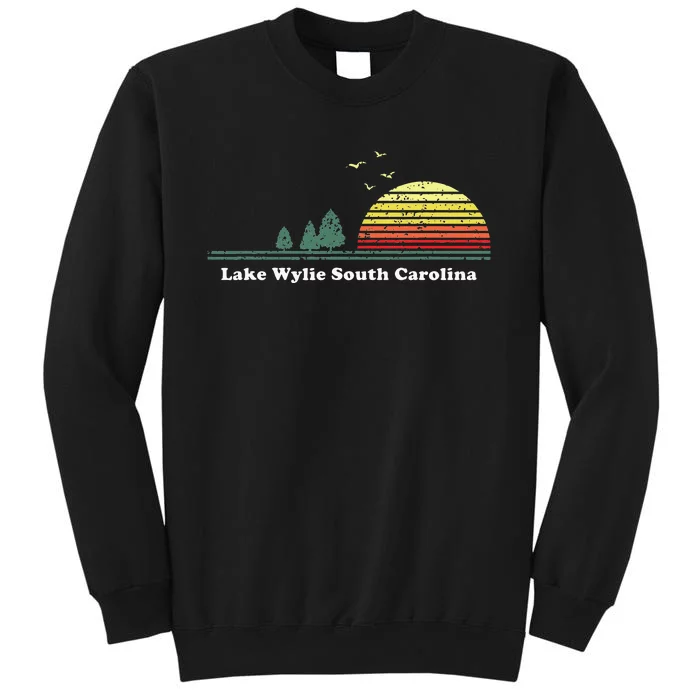 Vintage Lake Wylie South Carolina Sunset Souvenir Tall Sweatshirt