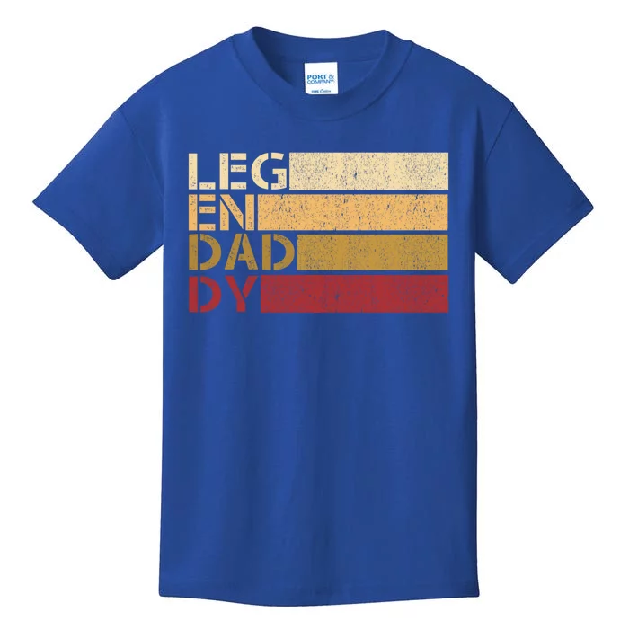 Vintage Legendaddy Worlds Coolest Dad Fathers Day Gift Cool Gift Kids T-Shirt