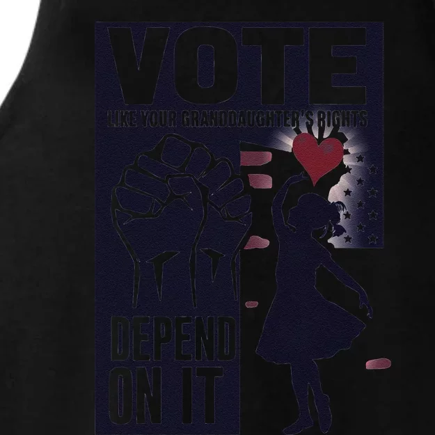 Vote Like Your GranddaughterS Rights Depend On It Sweat Ladies Tri-Blend Wicking Tank