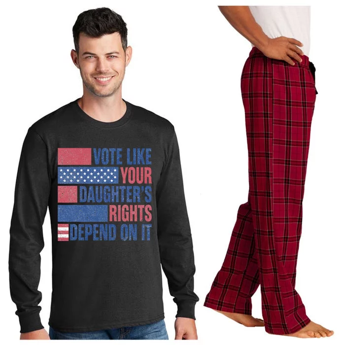 Vote Like Your Daughters Granddaughters Rights Depend On It Long Sleeve Pajama Set