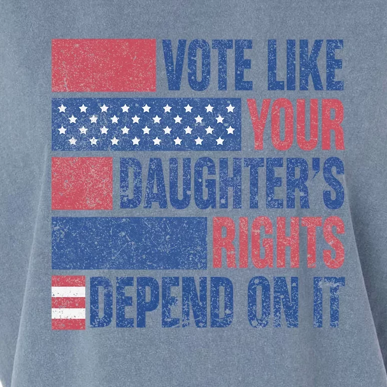 Vote Like Your Daughters Granddaughters Rights Depend On It Garment-Dyed Women's Muscle Tee