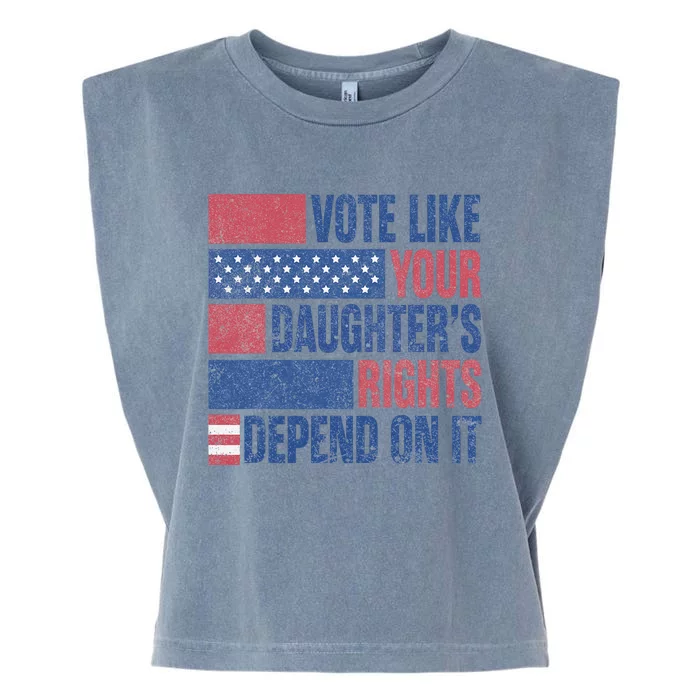 Vote Like Your Daughters Granddaughters Rights Depend On It Garment-Dyed Women's Muscle Tee