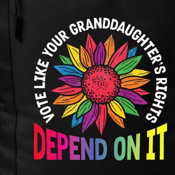 Vote Like Your GranddaughterS Rights Depend On It Rainbow Daily Commute Backpack