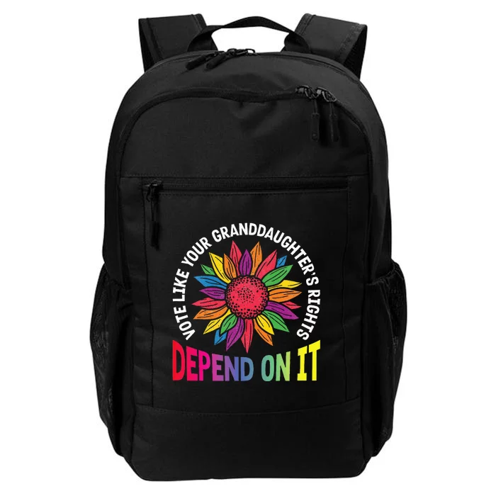 Vote Like Your GranddaughterS Rights Depend On It Rainbow Daily Commute Backpack