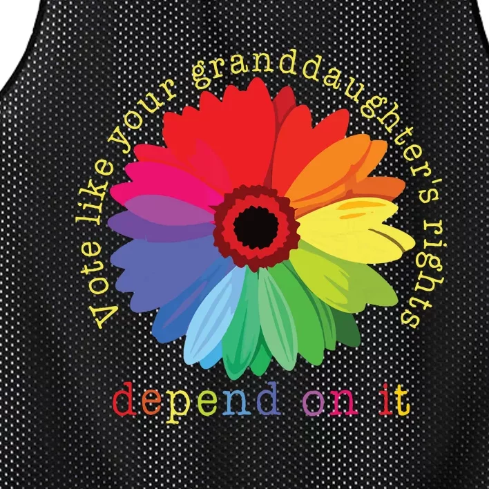 Vote Like Your Granddaughters Rights Depend On It Mesh Reversible Basketball Jersey Tank