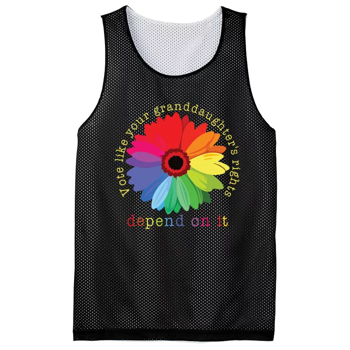 Vote Like Your Granddaughters Rights Depend On It Mesh Reversible Basketball Jersey Tank