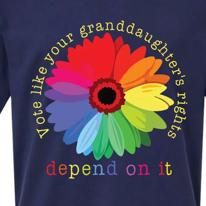 Vote Like Your Granddaughters Rights Depend On It Sueded Cloud Jersey T-Shirt