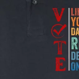 Vote Like Your Daughters Future And Rights Depends On It Softstyle Adult Sport Polo