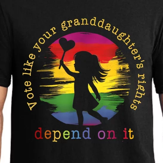 Vote Like Your GranddaughterS Rights Depend On It Pajama Set