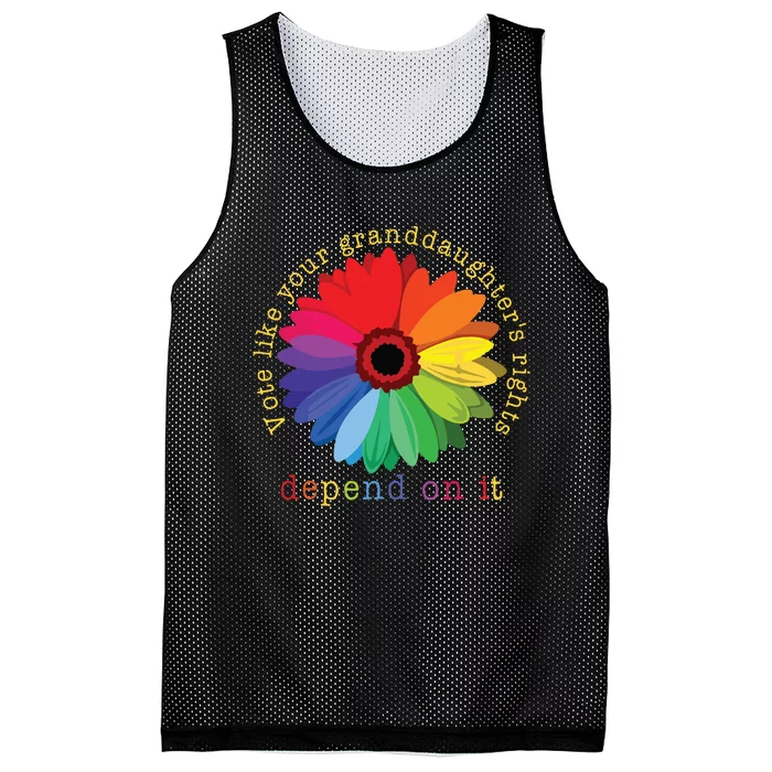 Vote Like Your Granddaughters Rights Depend On It Mesh Reversible Basketball Jersey Tank