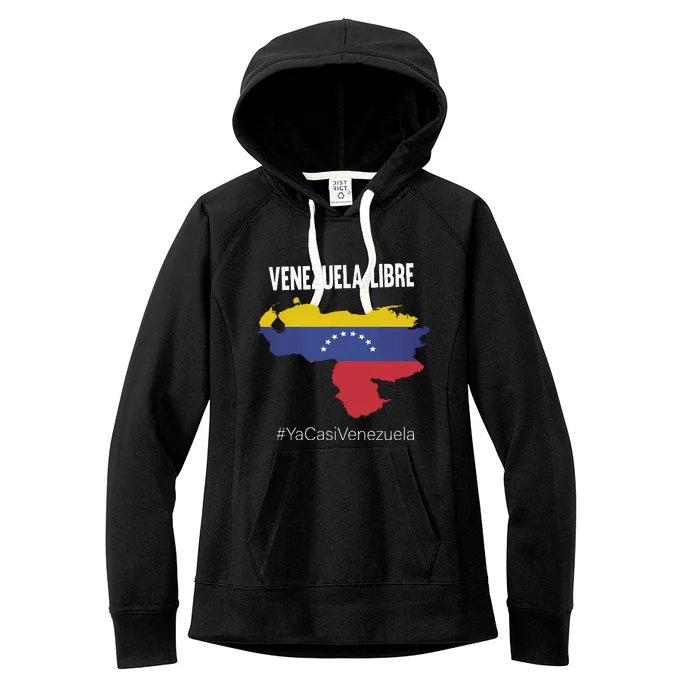 Venezuela Libre Ya Casi Venezuela Women's Fleece Hoodie