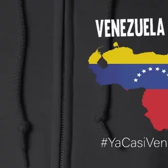 Venezuela Libre Ya Casi Venezuela Full Zip Hoodie