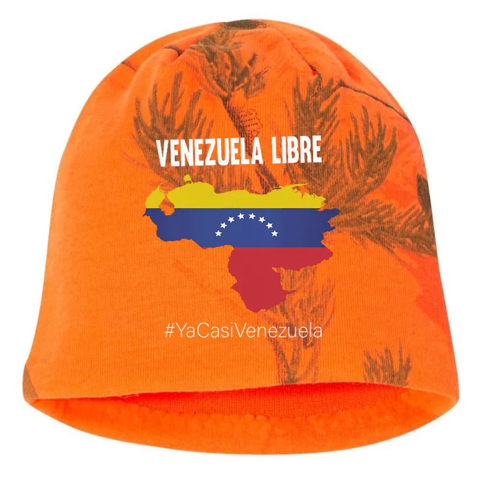 Venezuela Libre Ya Casi Venezuela Kati - Camo Knit Beanie