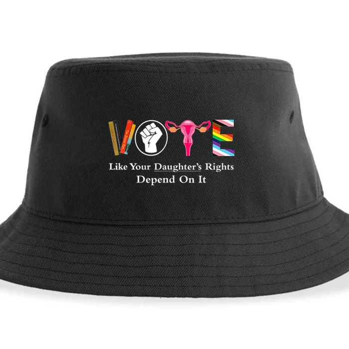 Vote Like Your DaughterS Rights Depend On It Ruth Quotes Sustainable Bucket Hat