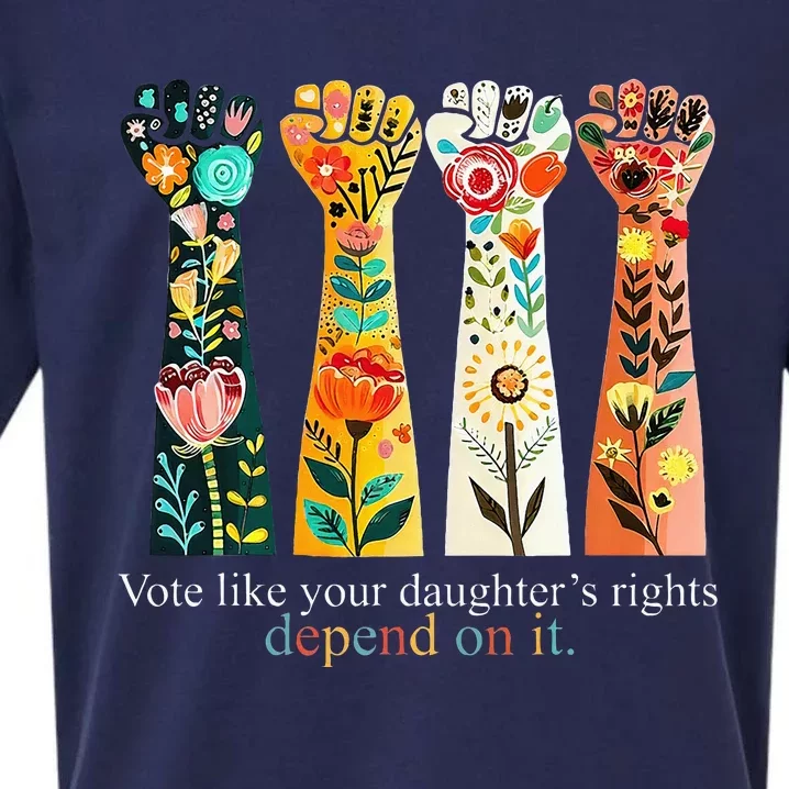 Vote Like Your Daughters Rights Sueded Cloud Jersey T-Shirt