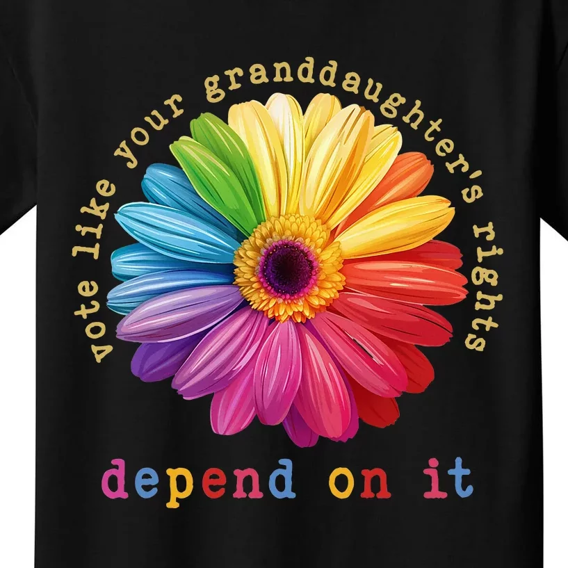 Vote Like Your Granddaughters Rights Depend On It Kids T-Shirt