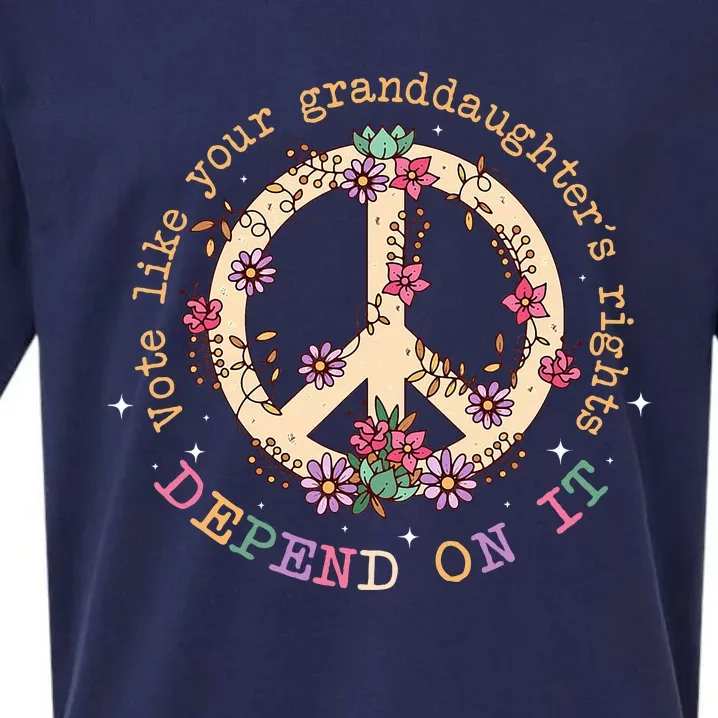 Vote Like Your GranddaughterS Rights Depend On It Women Sueded Cloud Jersey T-Shirt