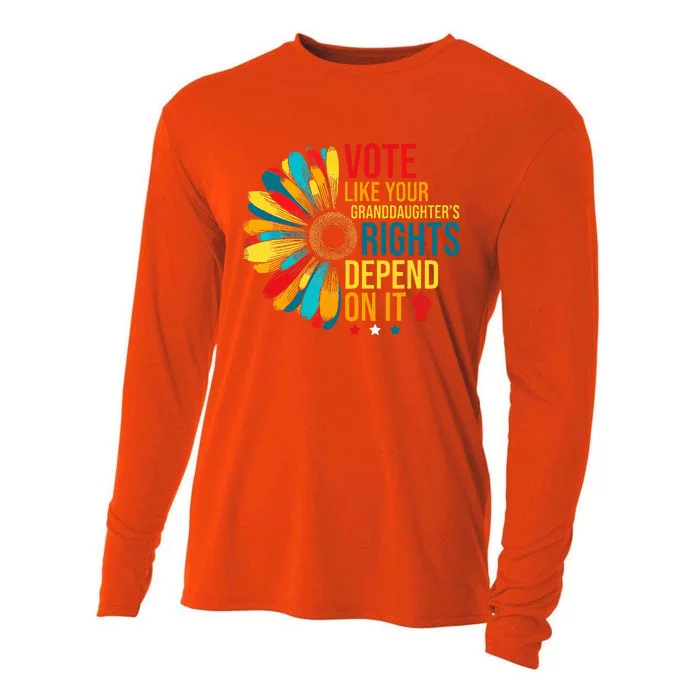 Vote Like Your Daughters Granddaughters Rights Depend On It Cooling Performance Long Sleeve Crew