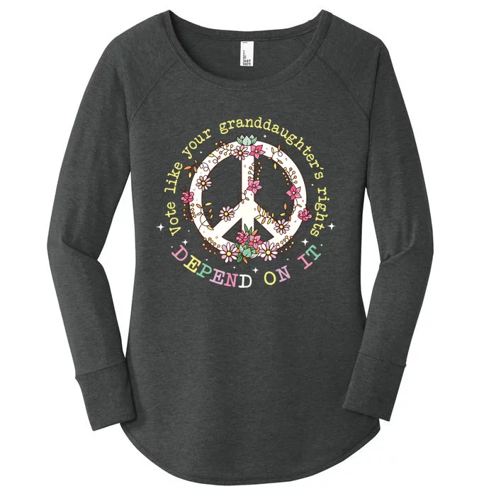 Vote Like Your GranddaughterS Rights Depend On It Women Women's Perfect Tri Tunic Long Sleeve Shirt