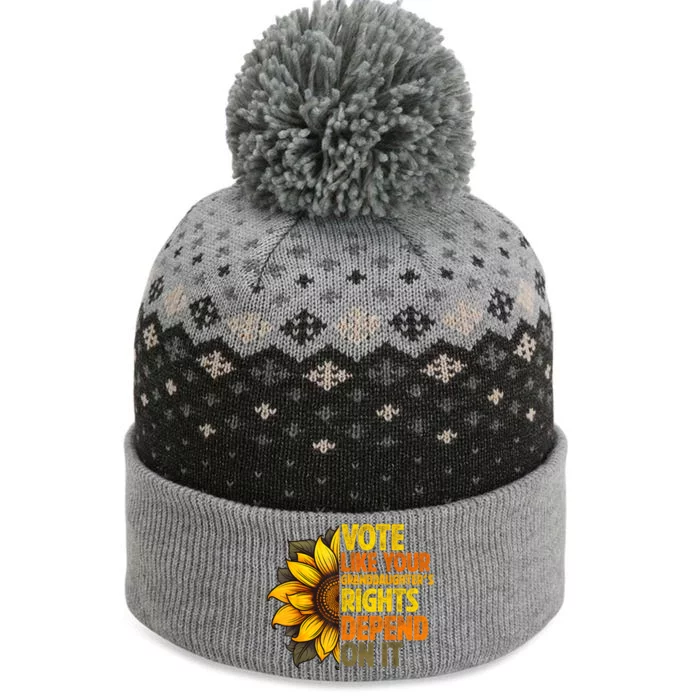 Vote Like Your Granddaughters Rights Depend On It The Baniff Cuffed Pom Beanie