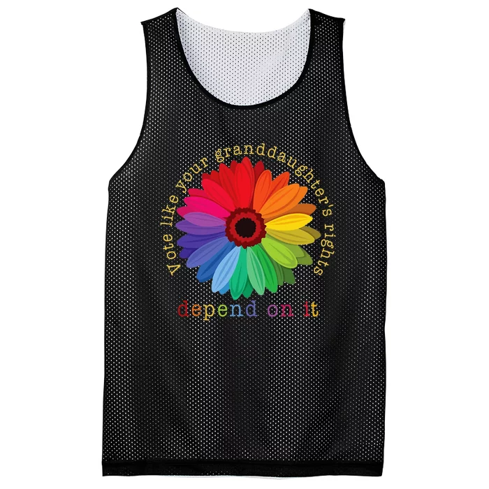 Vote Like Your GranddaughterS Rights Depend On It Mesh Reversible Basketball Jersey Tank