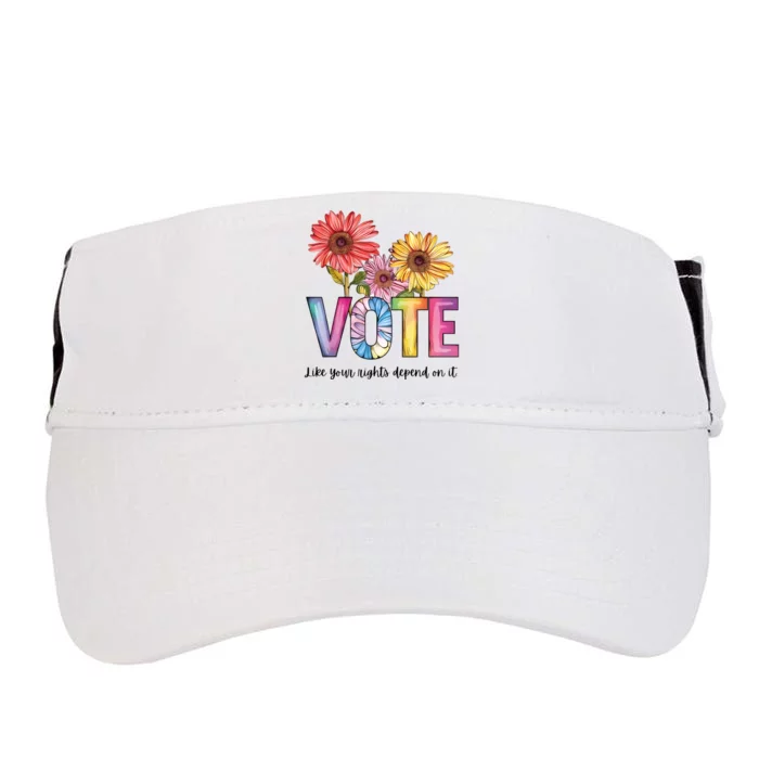 Vote Like Your Rights Depend On It Vote 2024 Adult Drive Performance Visor