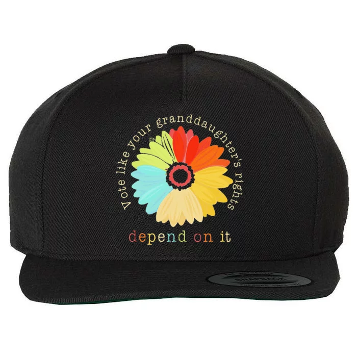 Vote Like Your GranddaughterS Rights Depend On It Feminist Wool Snapback Cap