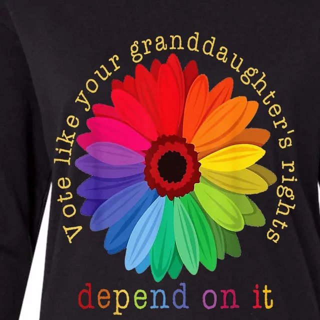 Vote Like Your GranddaughterS Rights Womens Cotton Relaxed Long Sleeve T-Shirt