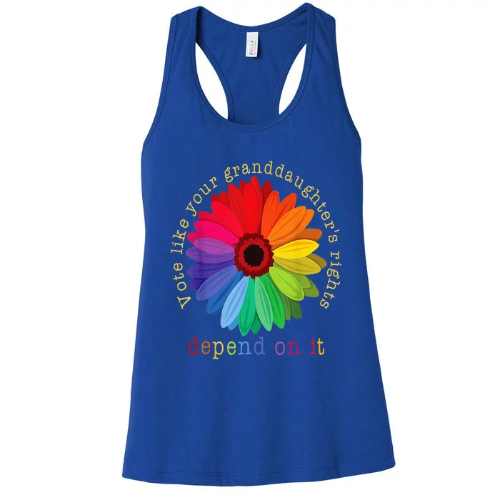 Vote Like Your GranddaughterS Rights Women's Racerback Tank