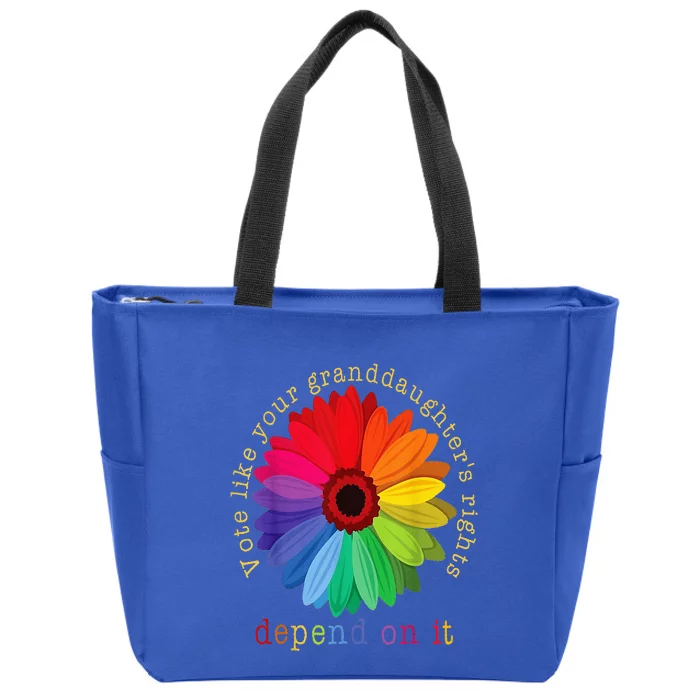 Vote Like Your GranddaughterS Rights Zip Tote Bag