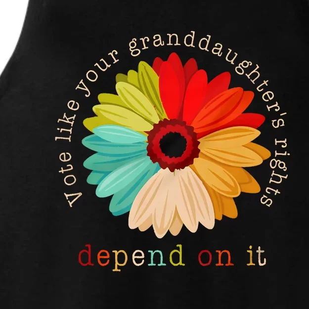 Vote Like Your GranddaughterS Rights Depend On It Ladies Tri-Blend Wicking Tank