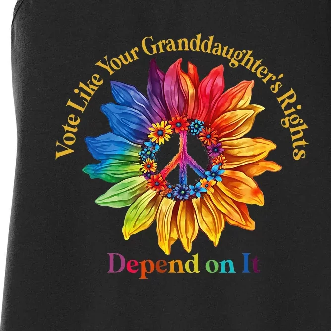 Vote Like Your GranddaughterS Rights Depend On It Women's Racerback Tank