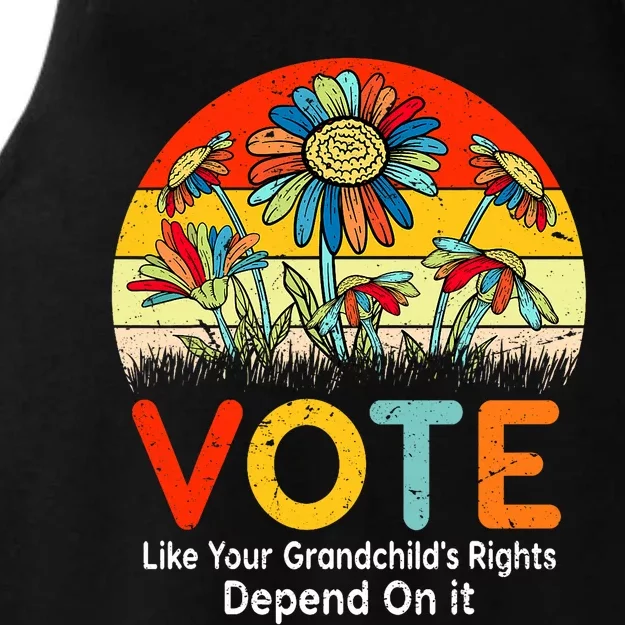 Vote Like Your Grandchilds Rights Depend On It Ladies Tri-Blend Wicking Tank