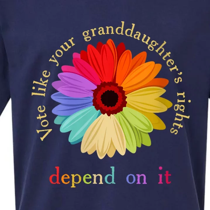 Vote Like Your Granddaughters Rights Depend On It Sueded Cloud Jersey T-Shirt