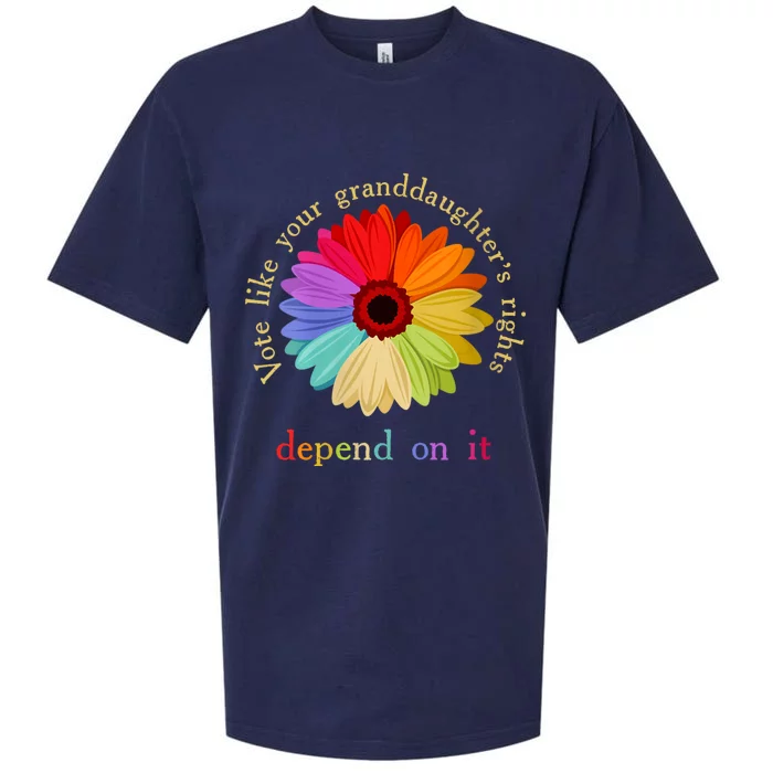 Vote Like Your Granddaughters Rights Depend On It Sueded Cloud Jersey T-Shirt