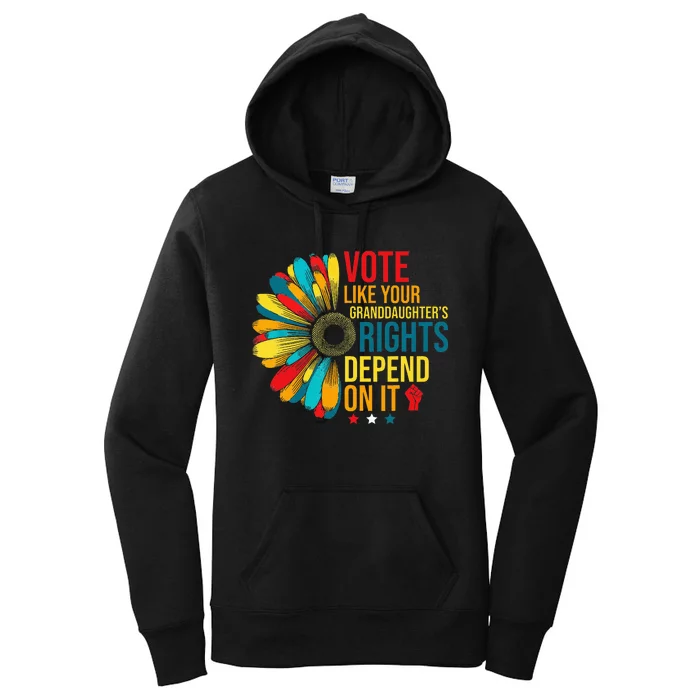 Vote Like Your Daughters Granddaughters Rights Women's Pullover Hoodie