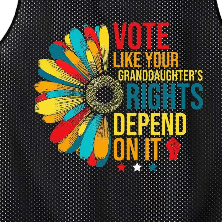 Vote Like Your Daughters Granddaughters Rights Mesh Reversible Basketball Jersey Tank