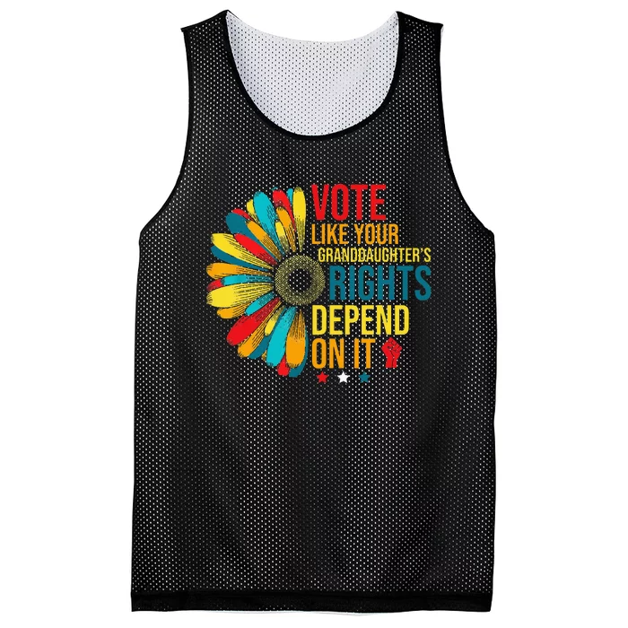 Vote Like Your Daughters Granddaughters Rights Mesh Reversible Basketball Jersey Tank