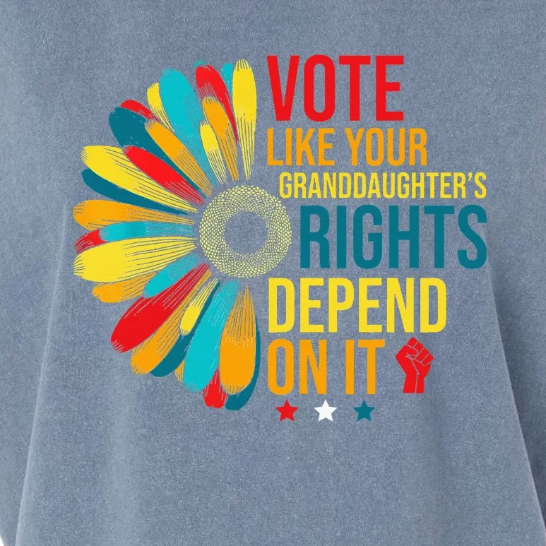 Vote Like Your Daughters Granddaughters Rights Garment-Dyed Women's Muscle Tee