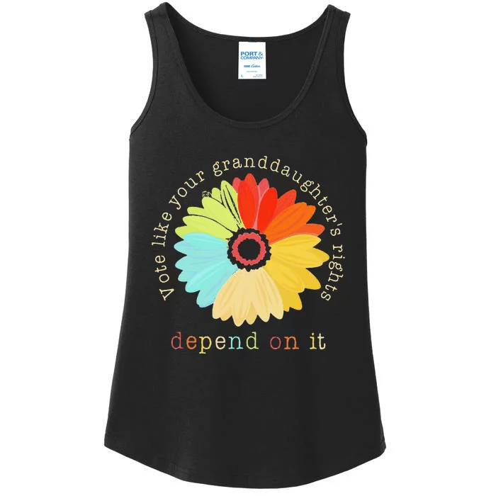 Vote Like Your GranddaughterS Rights Depend On It Feminist Ladies Essential Tank