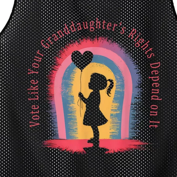 Vote Like Your Daughters Granddaughters Rights Depend On It Mesh Reversible Basketball Jersey Tank