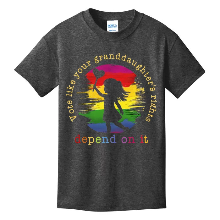 Vote Like Your GranddaughterS Rights Depend On It Kids T-Shirt